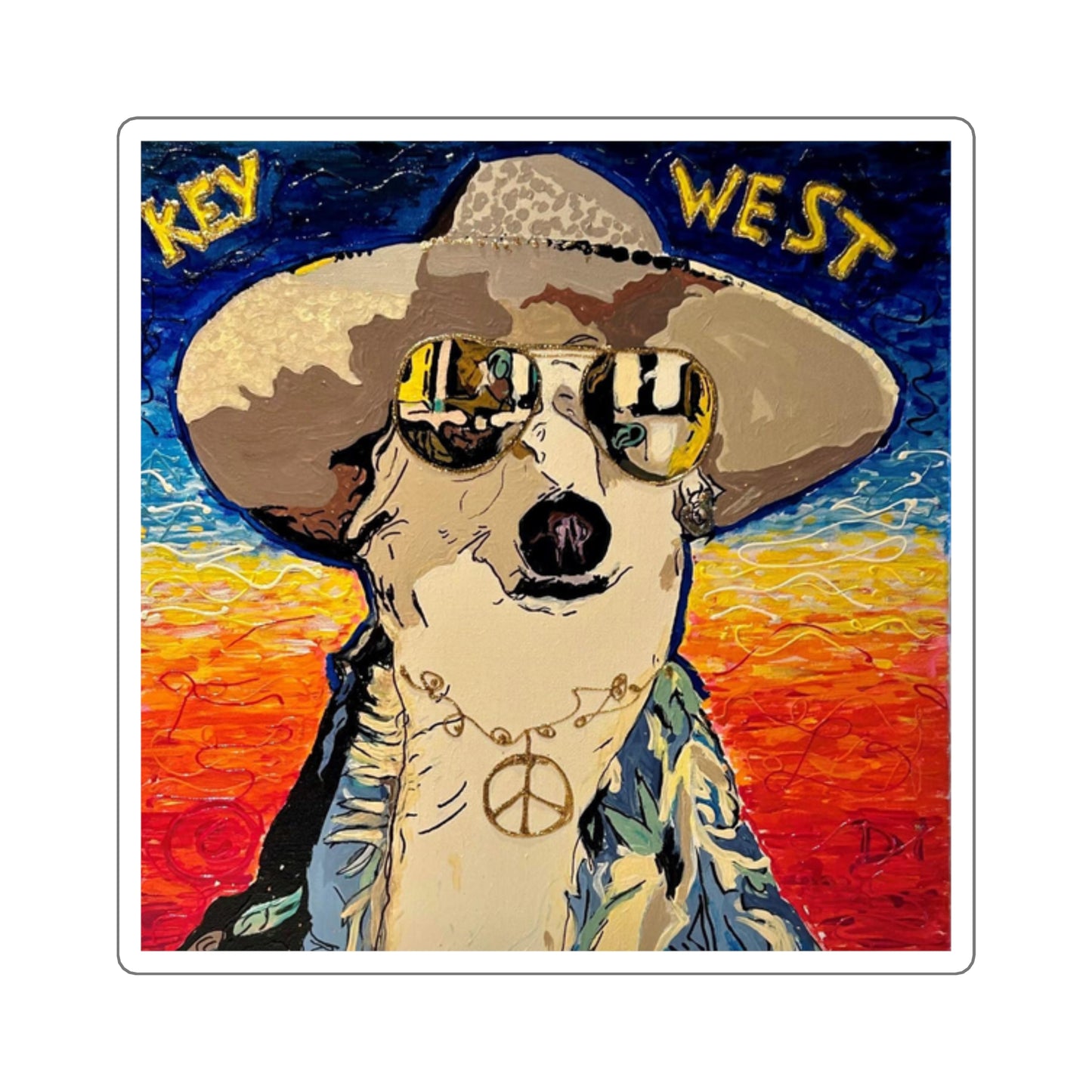 Fernando Does Margaritaville | Square Sticker