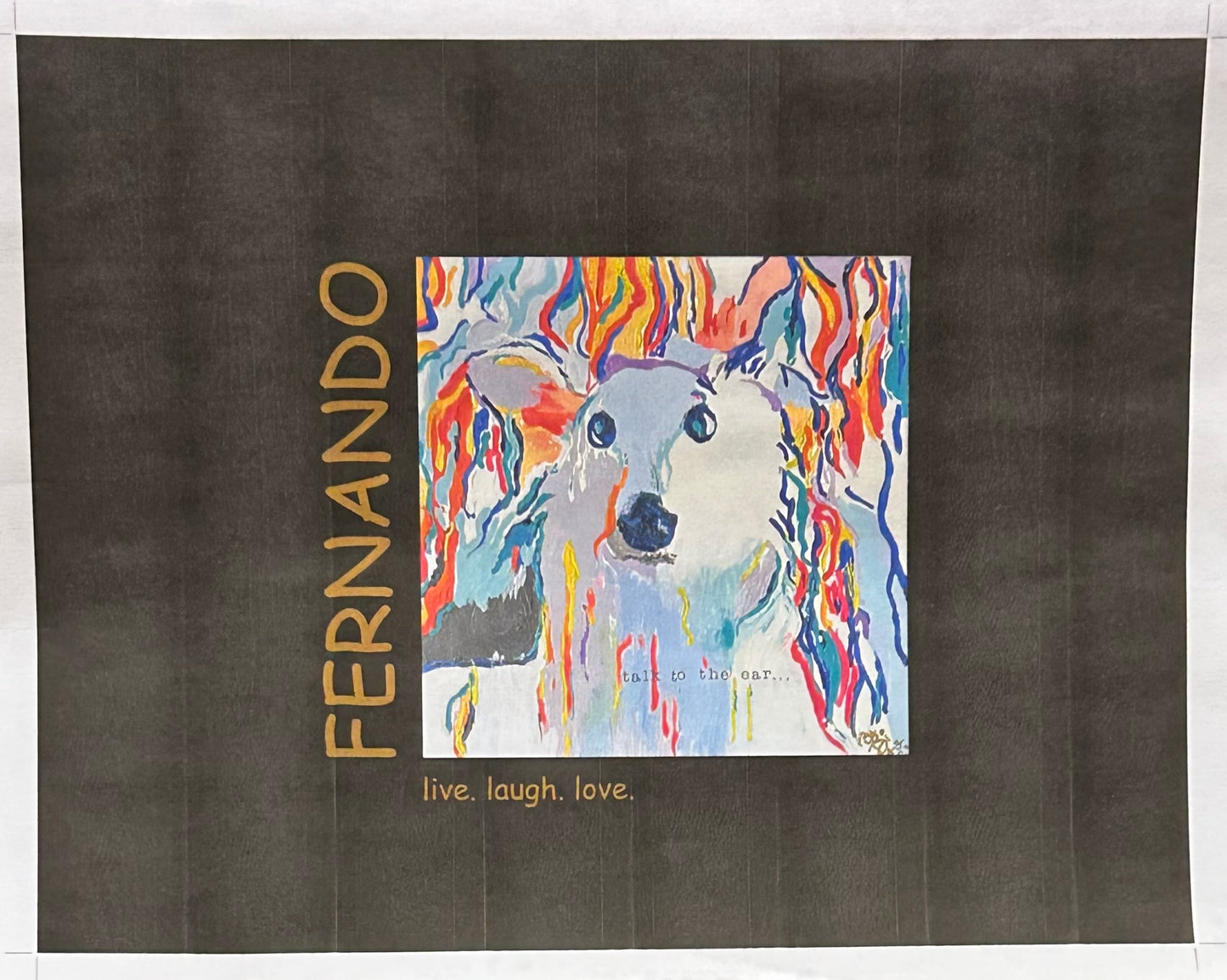 FERNANDO  live love laugh     Coffee Table Art Book